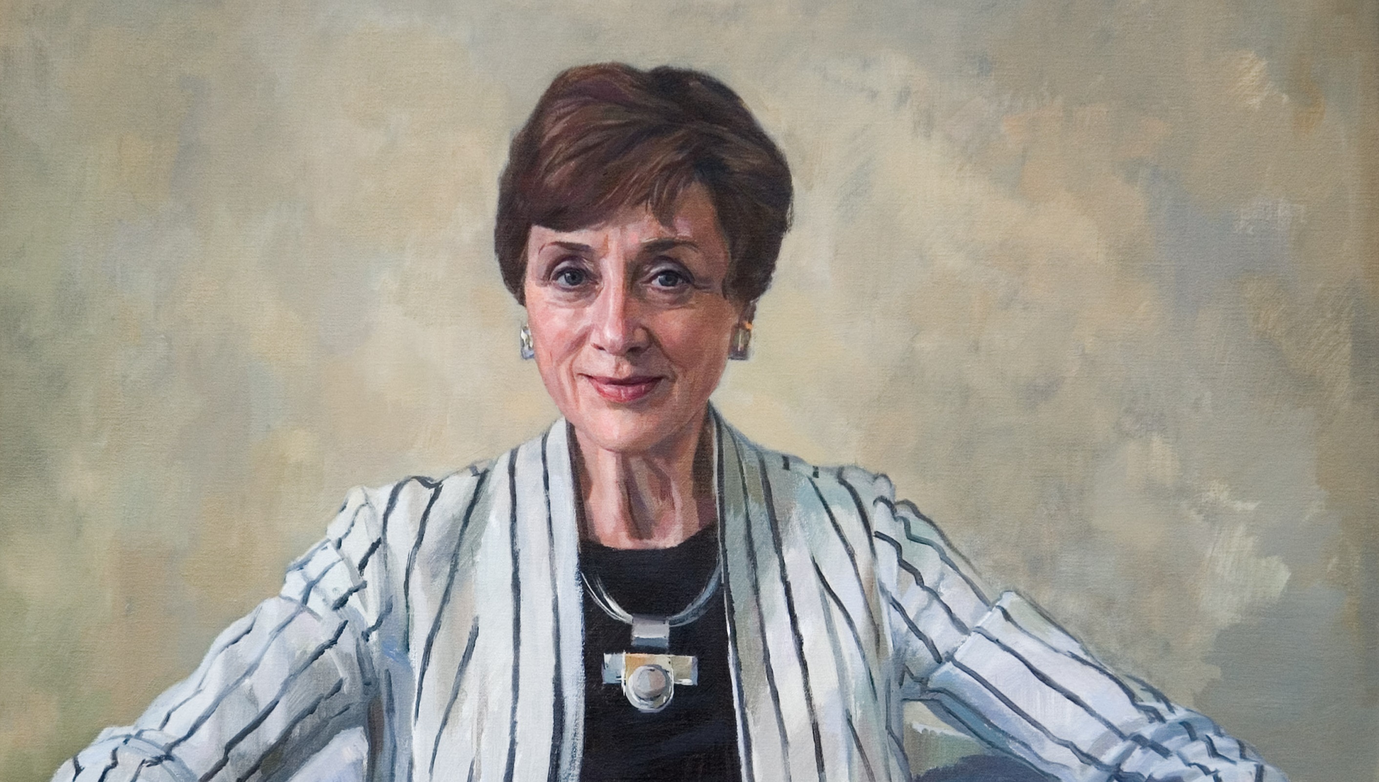 Professor Dame Carol Black (b.1939). Oil on canvas by Jeff Stultiens, 2006