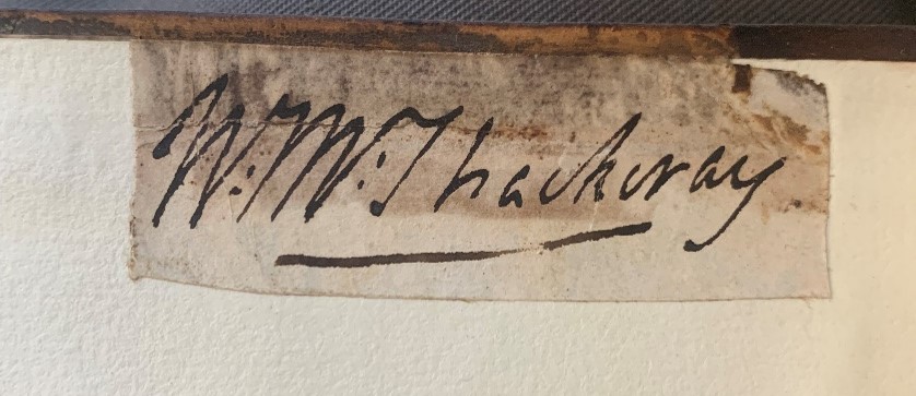 W. M. Thackeray signature