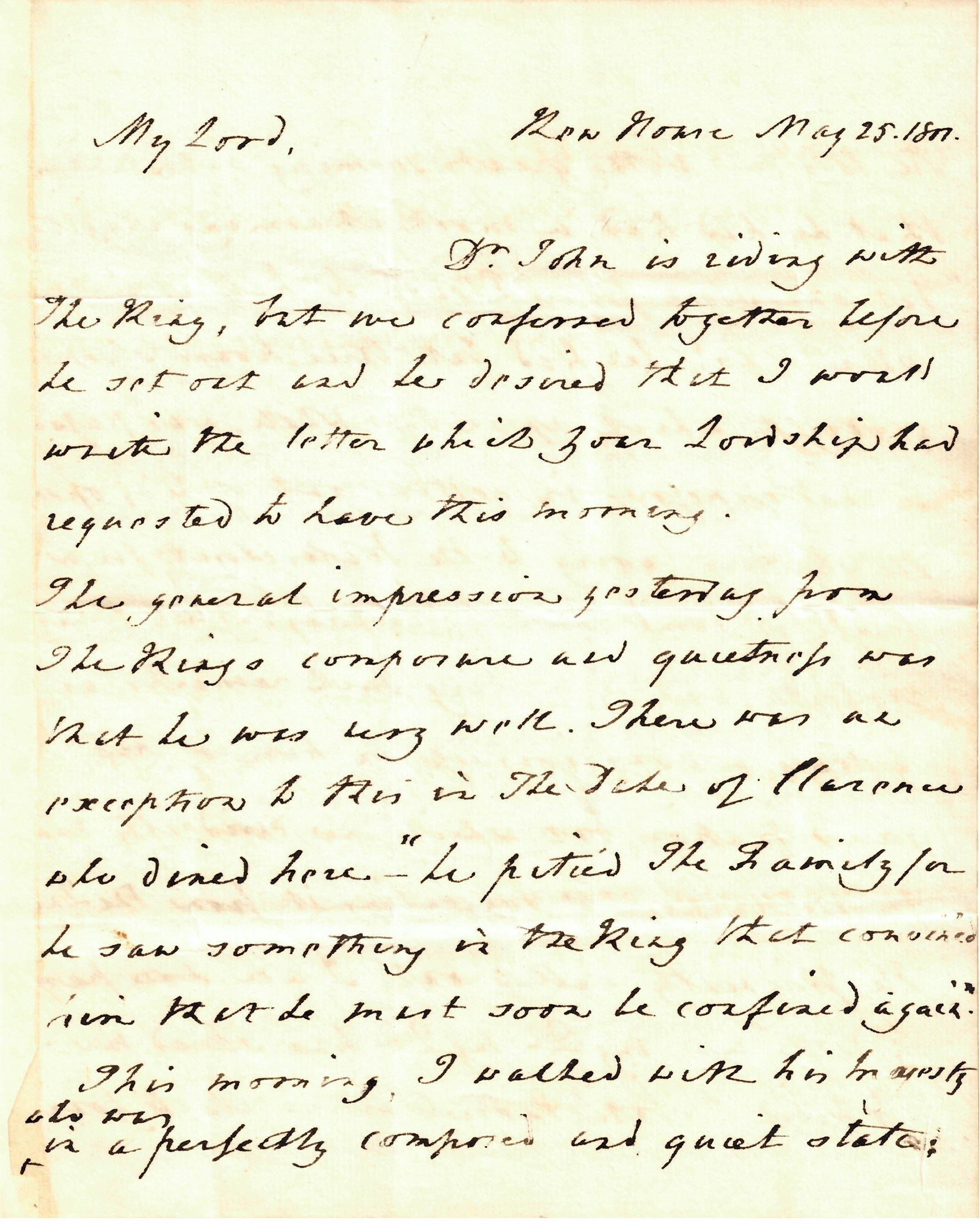 Detail of handwritten letter from Thomas Willis to John Scott.
