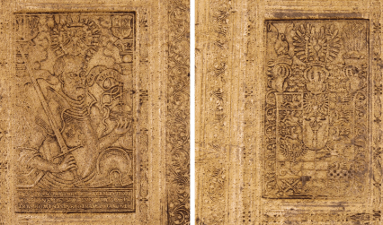 Panel stamps in Omnia quae extant in latinum sermonem conversa, Galen, published Basel, 1561