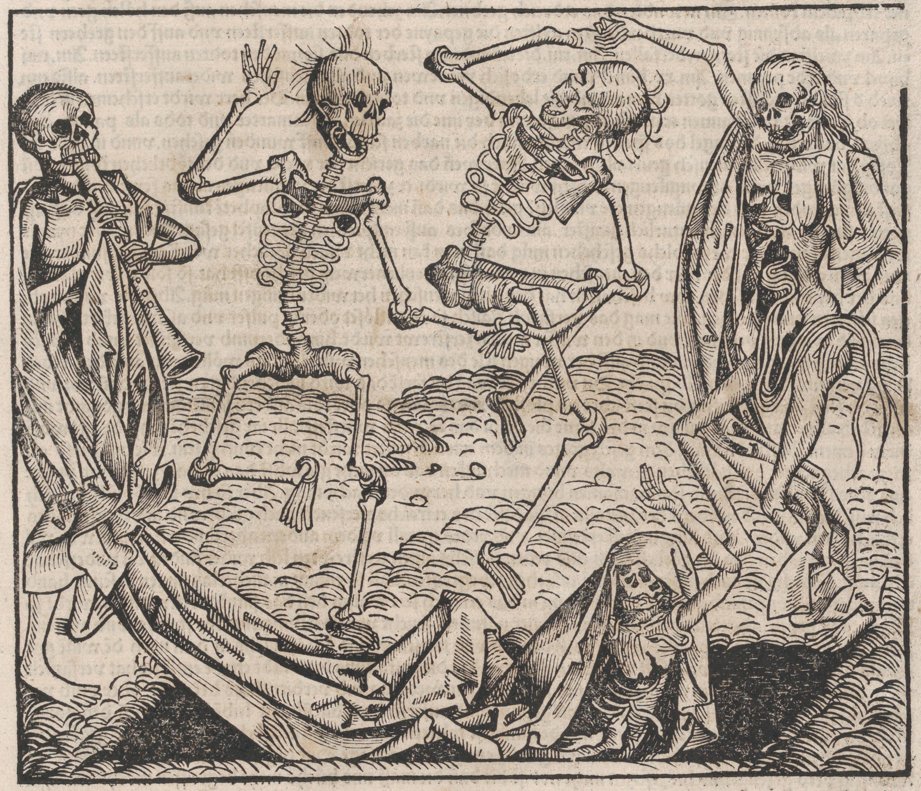 Dance of Death, leaf from "The Nuremberg Chronicle" (c) The Met