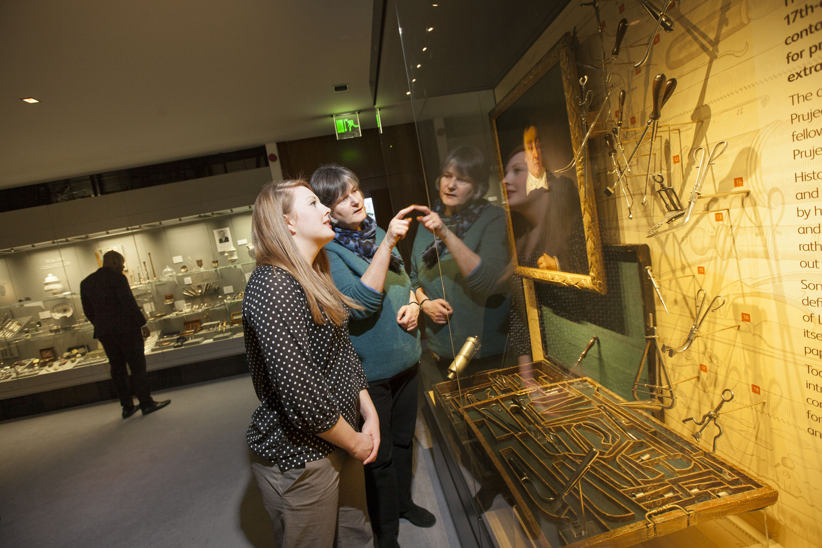 Visitors exploring the RCP Museum