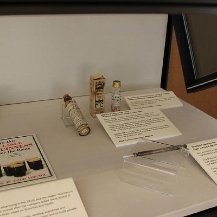 Display case from exhibition