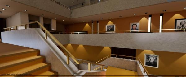 Virtual rending of stairway