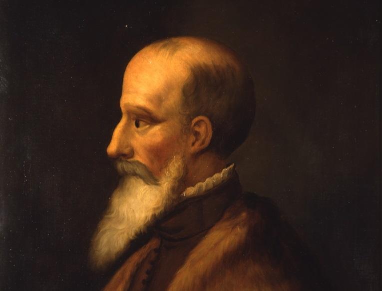 John Caius (1510–1573). Oil on canvas by Katharine Maude Humphry, c.1880–90.
